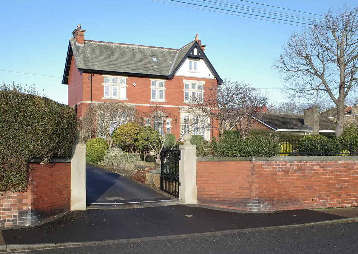 A red-brick Victorian house, Brooklands, on West Wells Road in Ossett